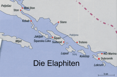 Karte der Elaphiten